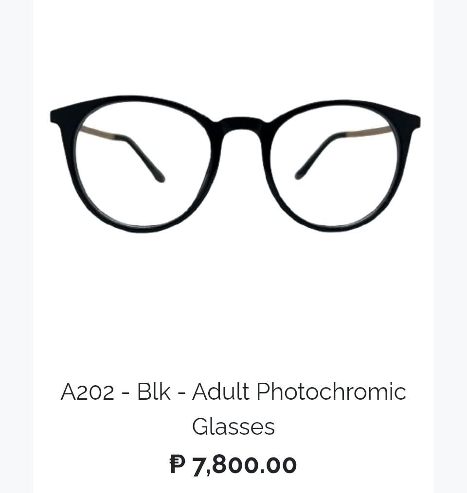 Nano ProTech Photochromic Medical Eyewear - A202 Model Color Black